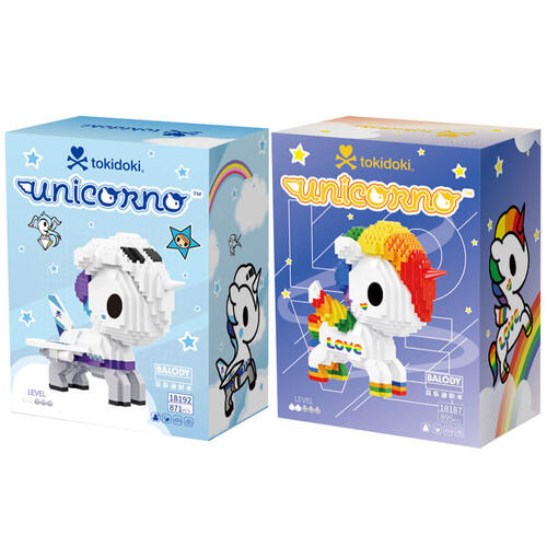 Tokidoki Small Particle Building Blocks 959 Pieces - Assorted