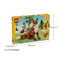 LEGO乐高 创意百变系列 森林动物：红色狐狸 31154