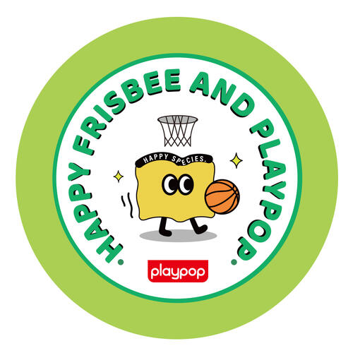 Playpop Mini Pocket Frisbee (Green White)