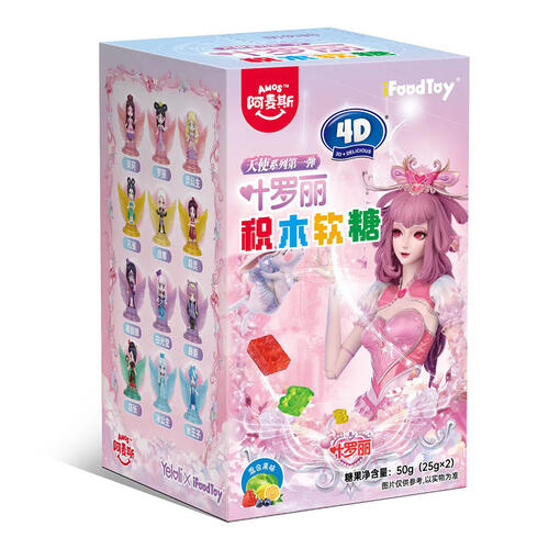 Amos Ye Loli  4D Building Block Juice Candy 50G - Assorted