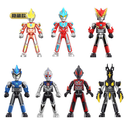 Bloks Ultraman 布鲁可奥特名鉴闪耀版第5弹-新生代英雄 随机发货
