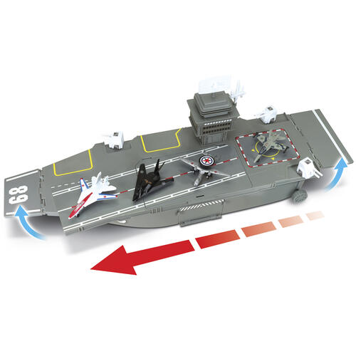 Aircraf Carrier With 4 Planes
