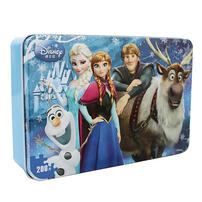 Disney Princess迪士尼公主铁盒拼图200片女孩款 1个 款式随机