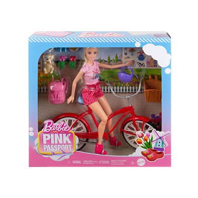Barbie Tgt Pp Doll + Bike Cstm