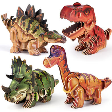 乐立方 不可思议的恐龙朋友-三角龙、霸王龙、腕龙、剑龙 - 随机发货