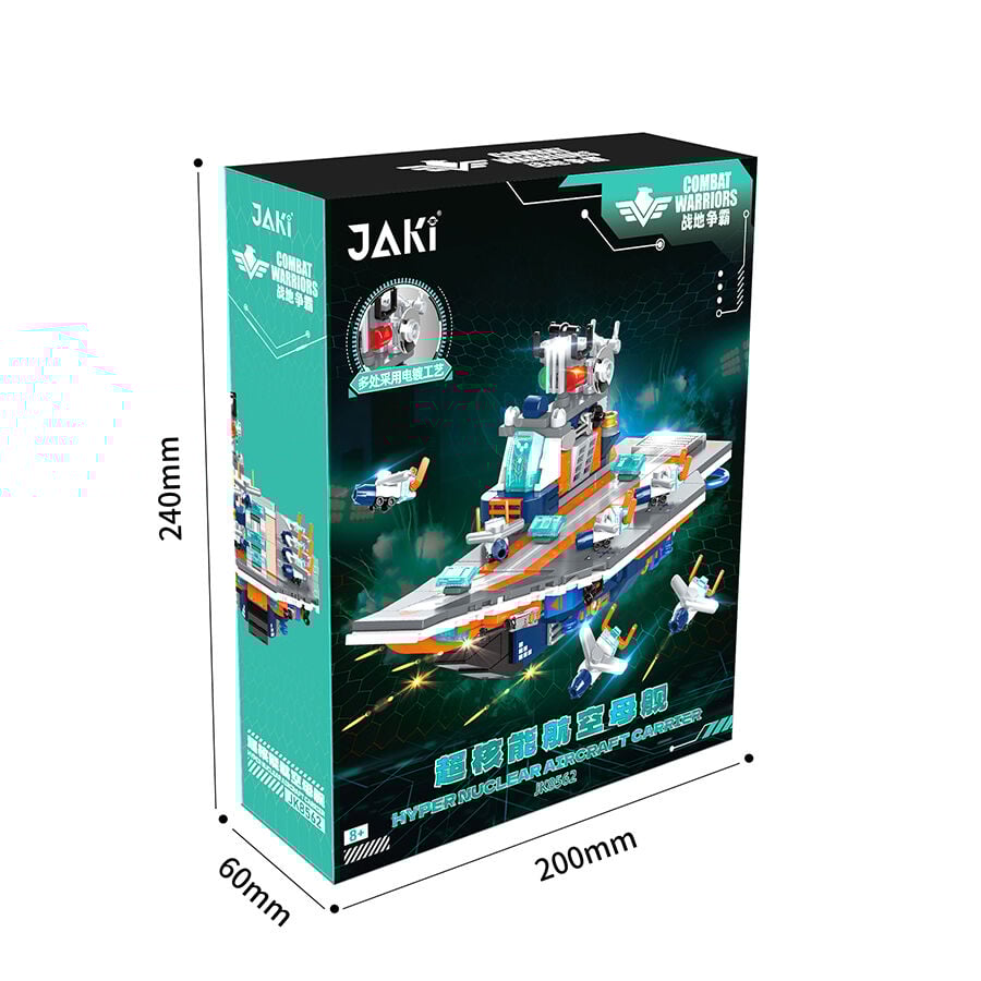 Jaki-Super Nuclear Power Aircraft Carrier Building Blocks | Toys”R