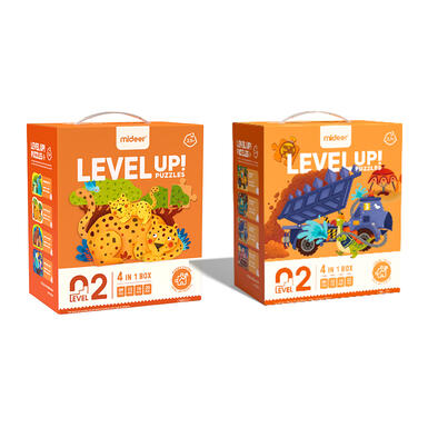 Mideer 弥鹿 进阶拼图-2阶（恐龙工程/宝贝）- 随机发货