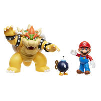 Super Mario Nintendo Mario Vs. Bowser Diorama Set (Wave 1)