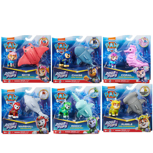 Paw Patrol Fgr Lp Hero Pup Aqua Chase Gml - Assorted